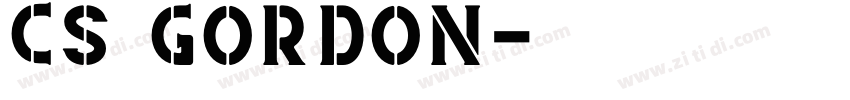CS GORDON字体转换